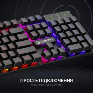 Клавиатура GamePro GK296 RGB Black UA