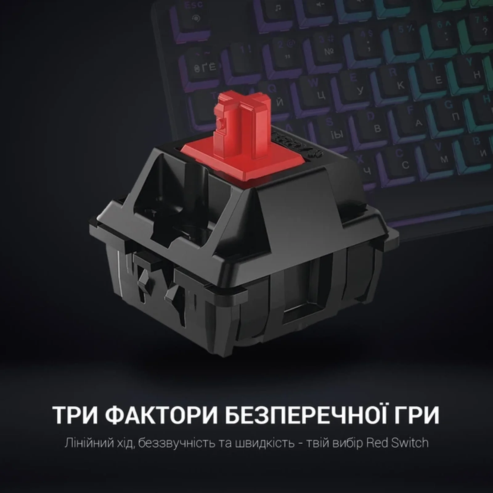 Клавиатура GamePro MK85R Black UA
