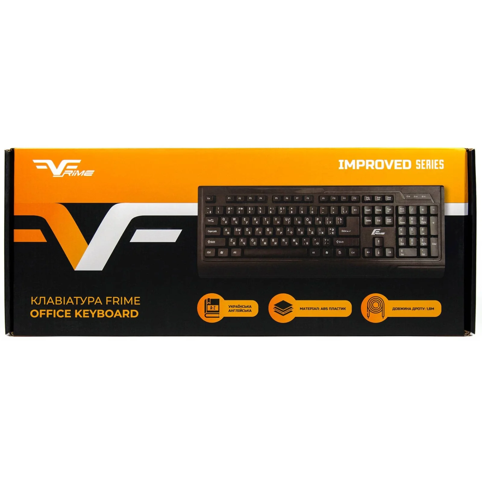 Клавиатура Frime Office Keyboard Black (FKBB0123) UA