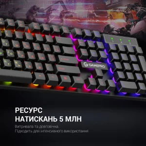 Клавиатура GamePro GK296 RGB Black UA