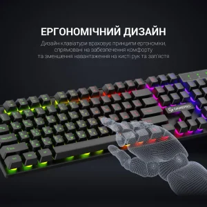 Клавиатура GamePro GK296 RGB Black UA