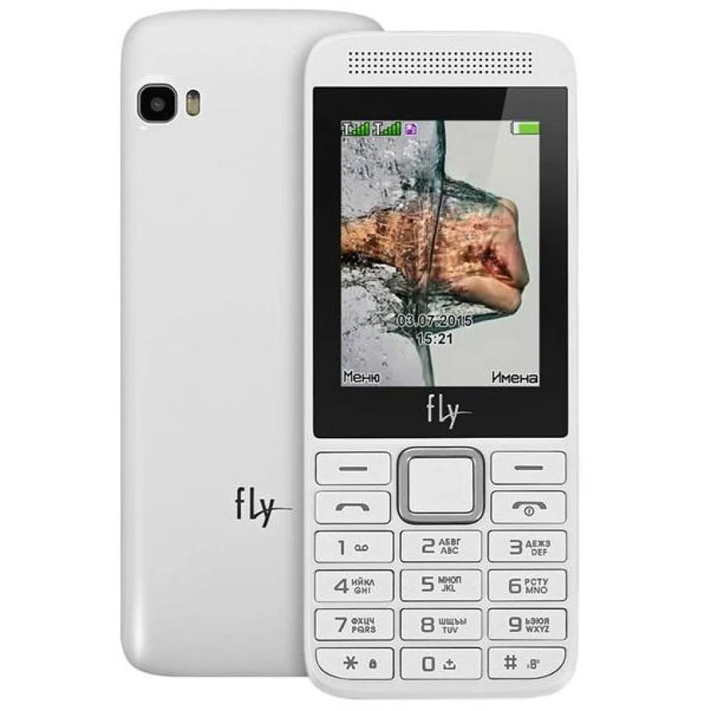 Мобільний телефон Fly FF241 Dual Sim White UA