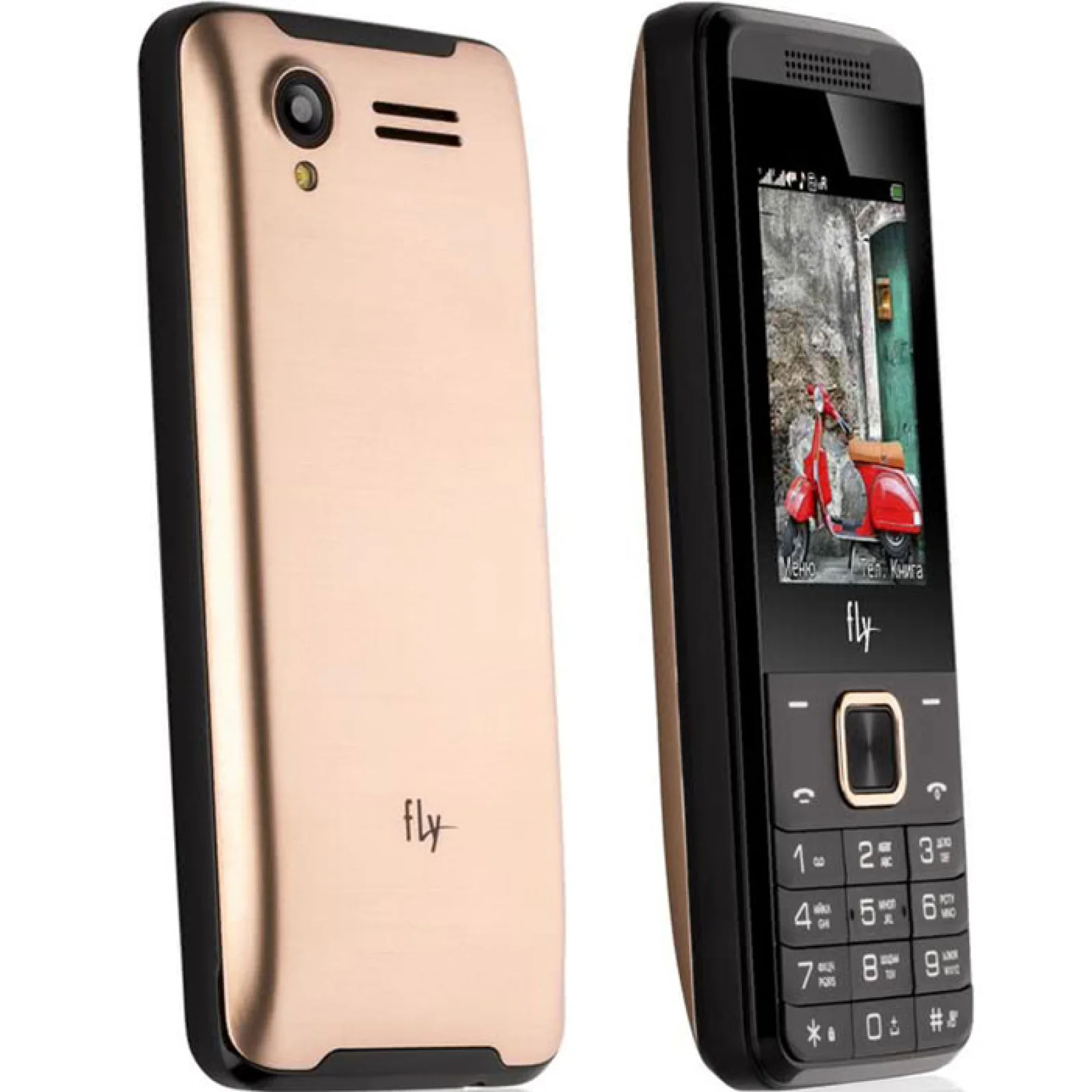 Мобільний телефон Fly FF245 Dual Sim Champagne Gold UA