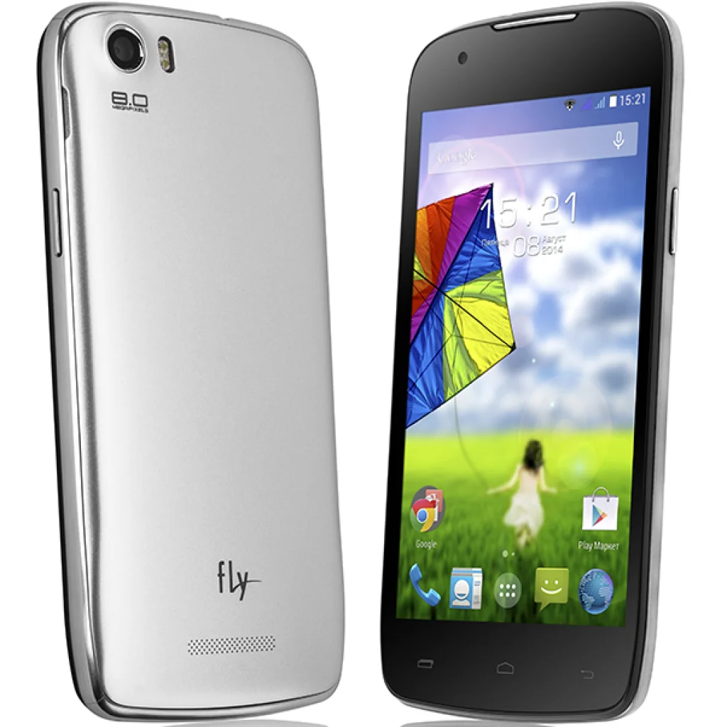 Смартфон FLY IQ4413 Quad EVO Chic 3 Dual Sim Silver UA