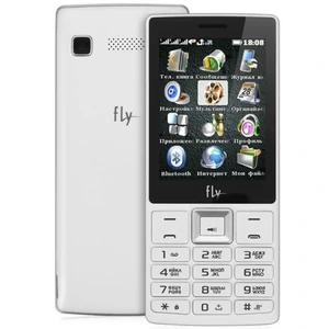 Телефон Fly TS112 Triple Sim White UA
