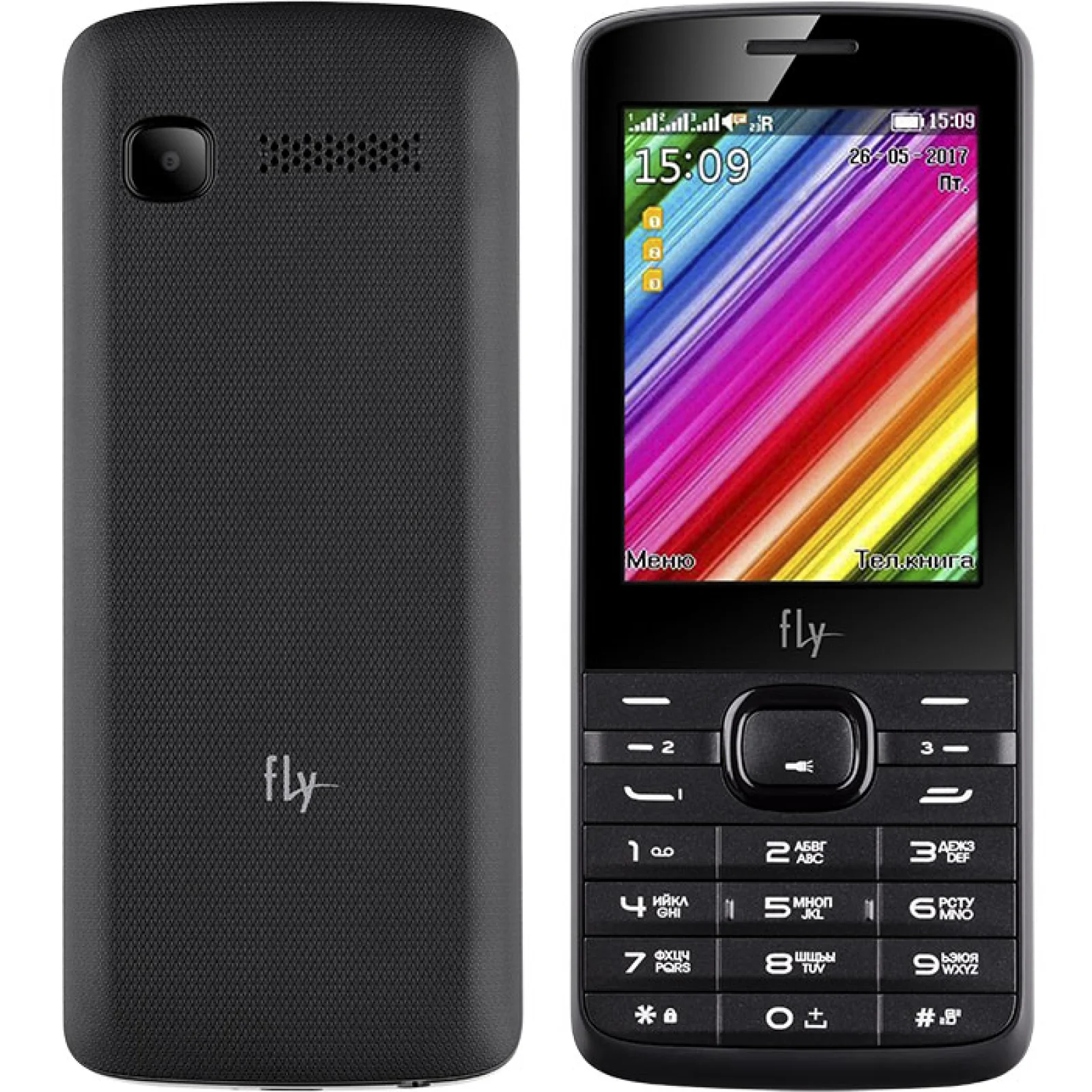 Мобільний телефон Fly TS113 Triple Sim Black UA