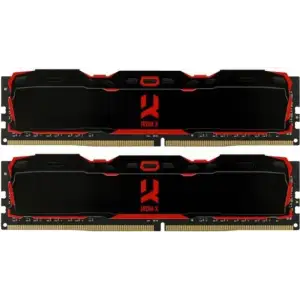 Модуль памяти Goodram 16 GB (2x8GB) DDR4 3200 MHz Iridium X Black (IRK-HX32D464L16SA/16GDC) UA