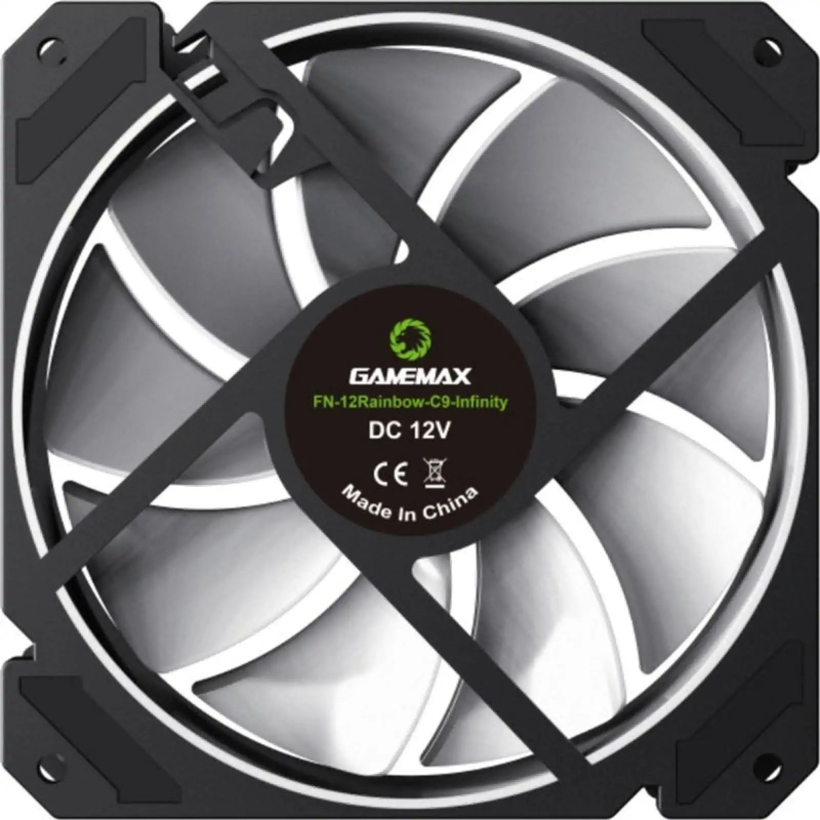 Кулер для корпусу GameMax FN-12Rainbow-C9-Infinity UA