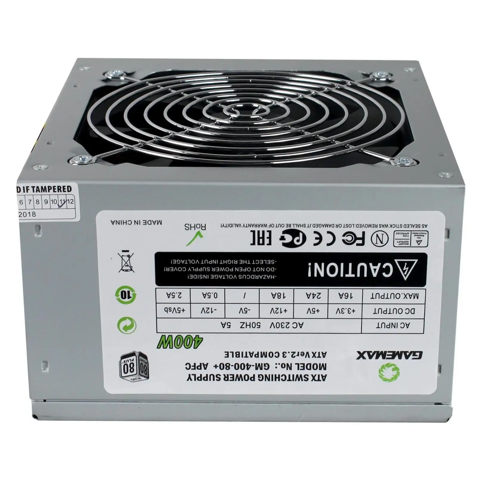 Блок питания GameMax 400W GM-400W-80+APFC UA