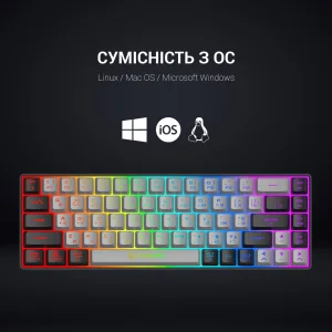 Клавіатура бездротова GamePro GK935 Black UA