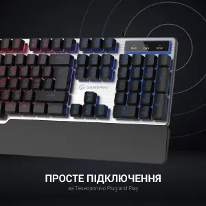 Клавиатура GamePro Stinger GK599 Grey UA