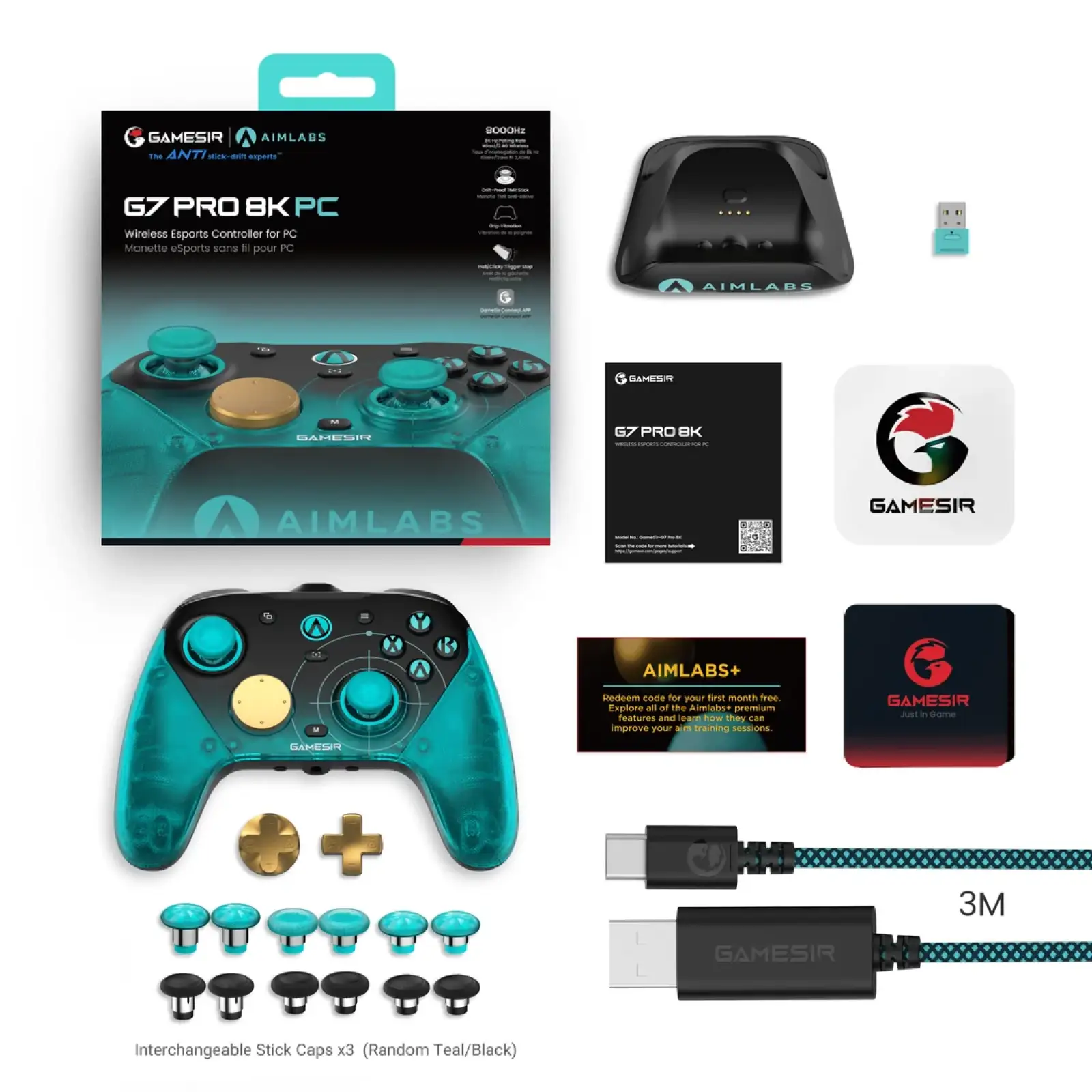 Геймпад GameSir G7 Pro 8K Aimlabs Edition PC (6936685224100)