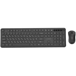 Комплект (клавіатура, миша) бездротовий Gembird KBS-WPS-01-CYRL Black UA