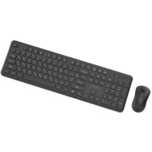 Комплект (клавіатура, миша) бездротовий Gembird KBS-WPS-01-CYRL Black UA