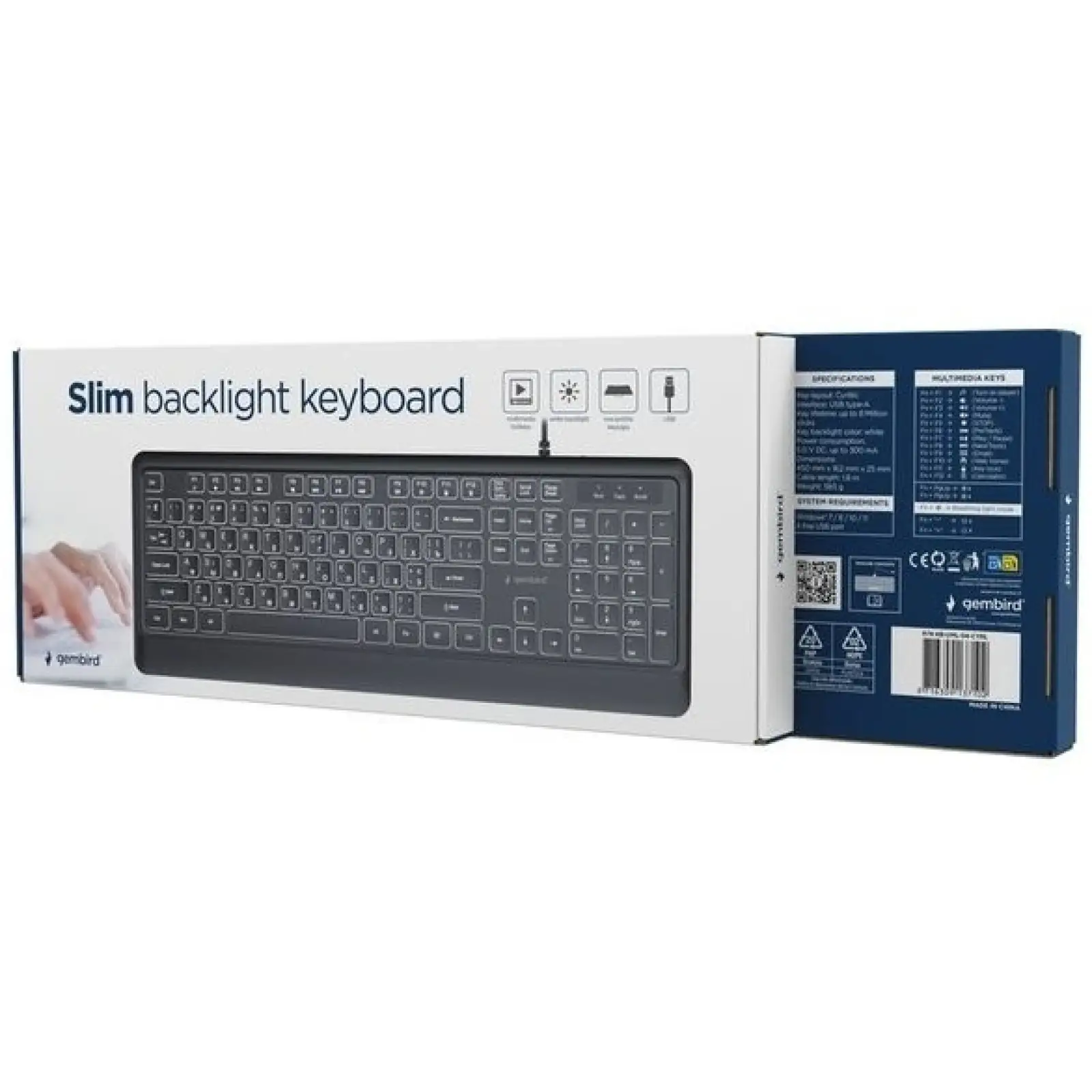 Клавіатура Gembird KB-UML-04-CYRL Black UA