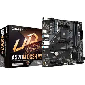 Материнская плата Gigabyte A520M DS3H V2 s-AM4 UA