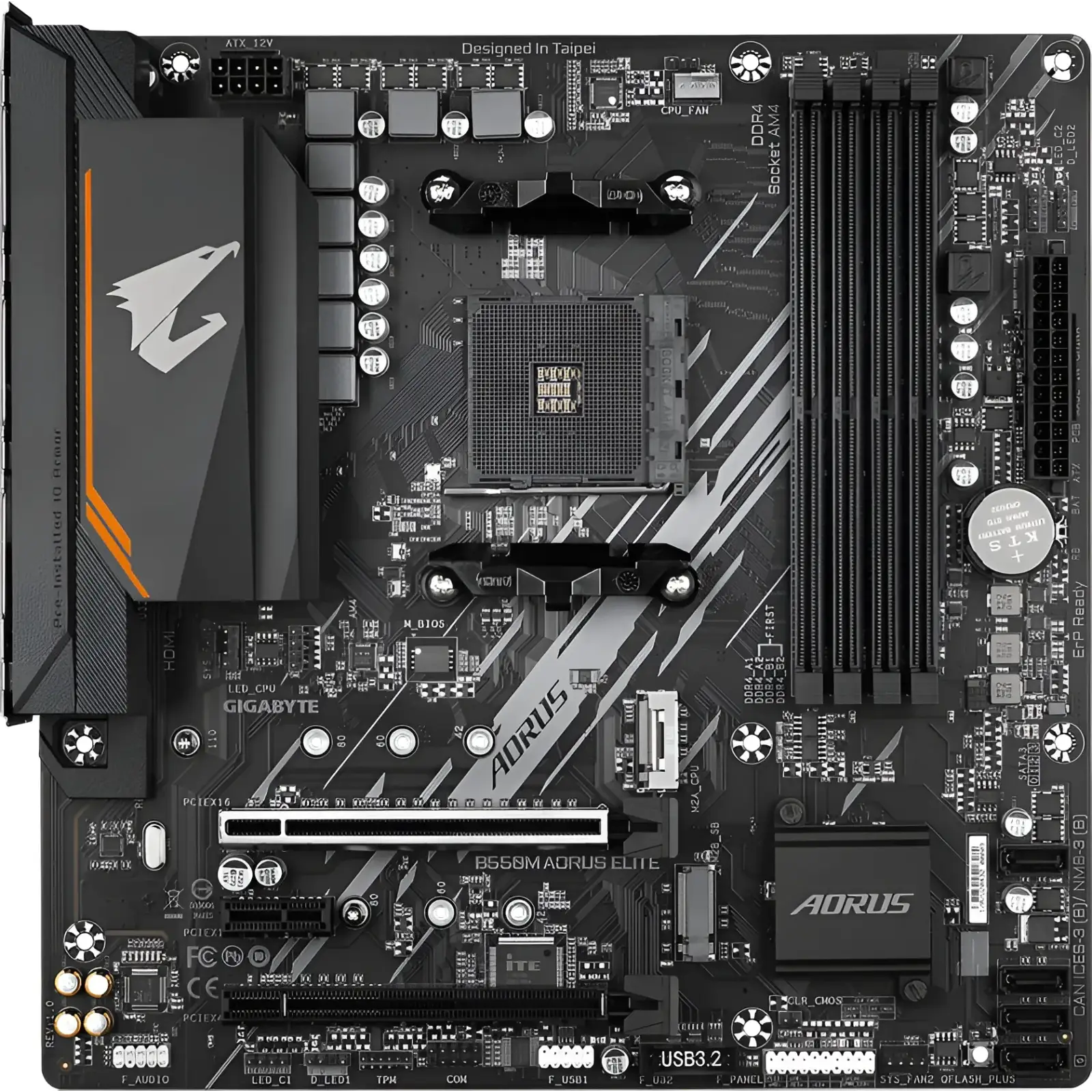 Материнская плата Gigabyte B550M Aorus Elite s-AM4 UA