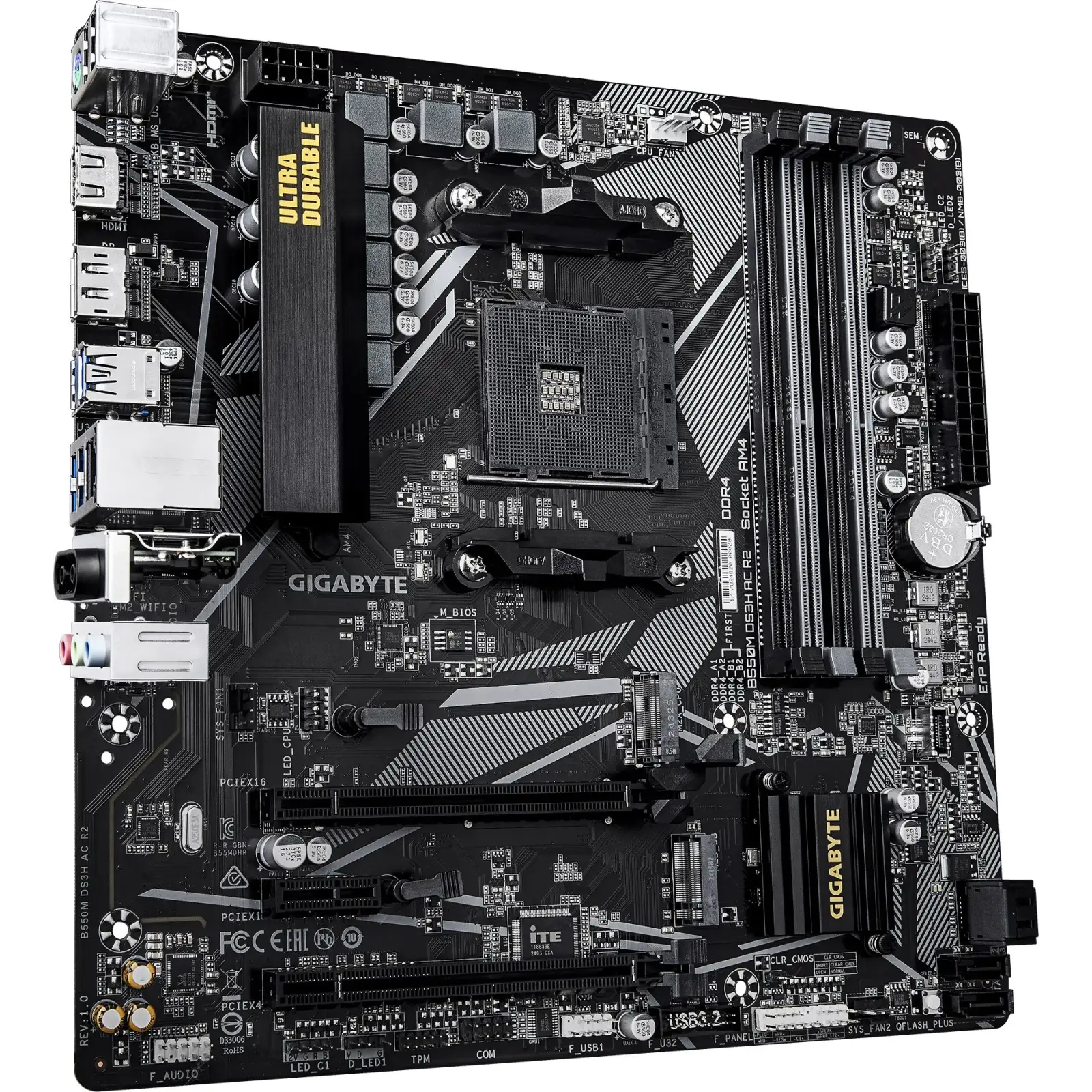 Материнская плата GigaByte B550M DS3H AC R2 s-AM4
