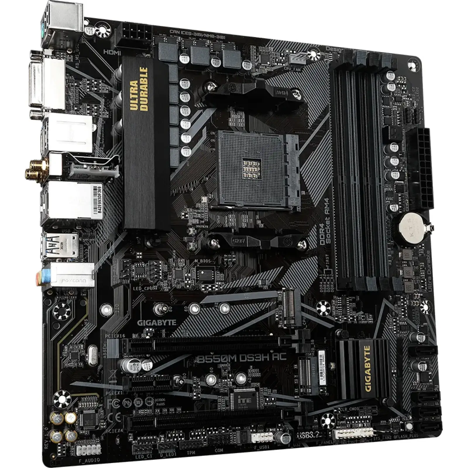 Материнская плата GigaByte B550M DS3H AC 1.7 s-AM4 UA