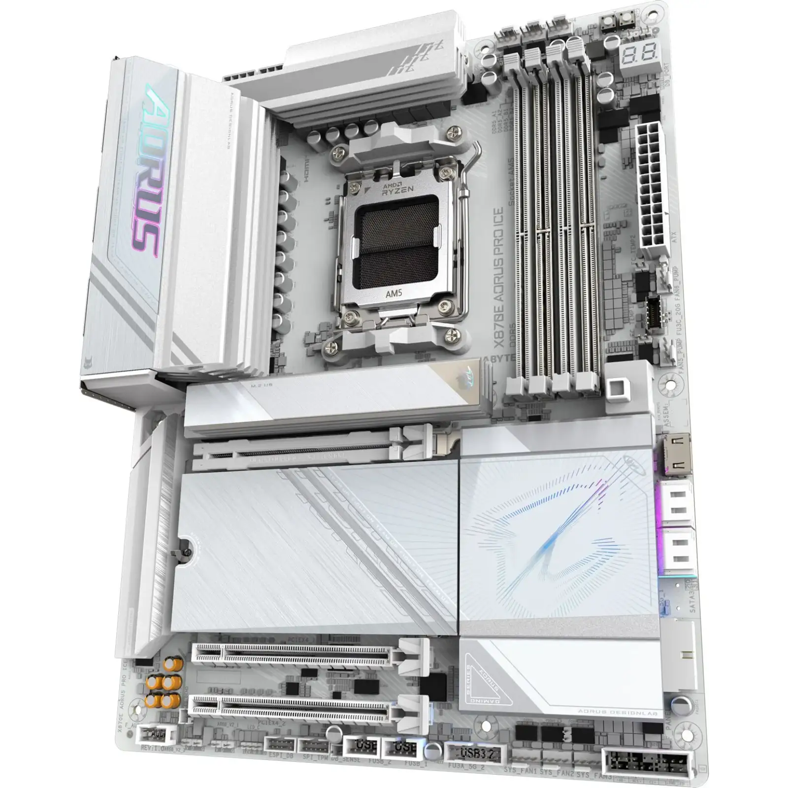 Материнская плата GigaByte X870E AORUS Pro Ice s-AM5 UA