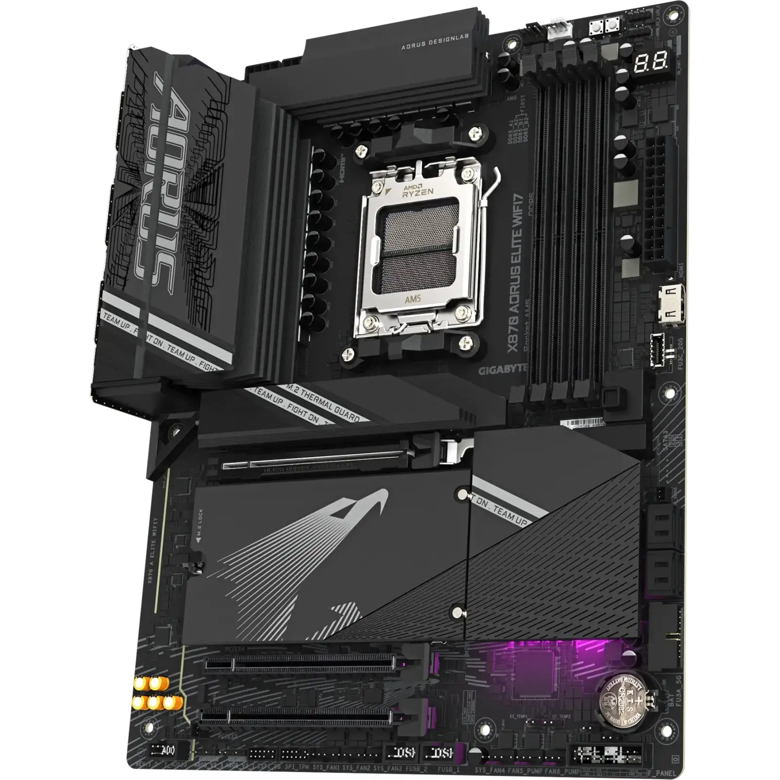 Материнська плата GigaByte X870 AORUS Elite WIFI7 s-AM5 UA