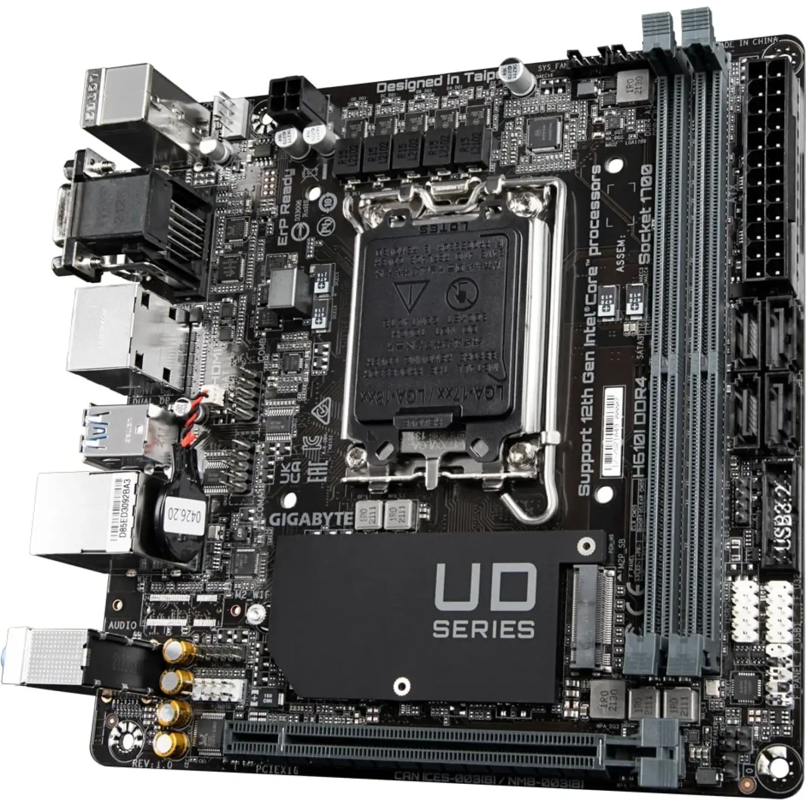Материнская плата Gigabyte H610I DDR4 s-1700 UA