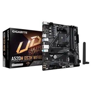 Материнська плата GigaByte A520M DS3H WIFI6E s-AM4 UA