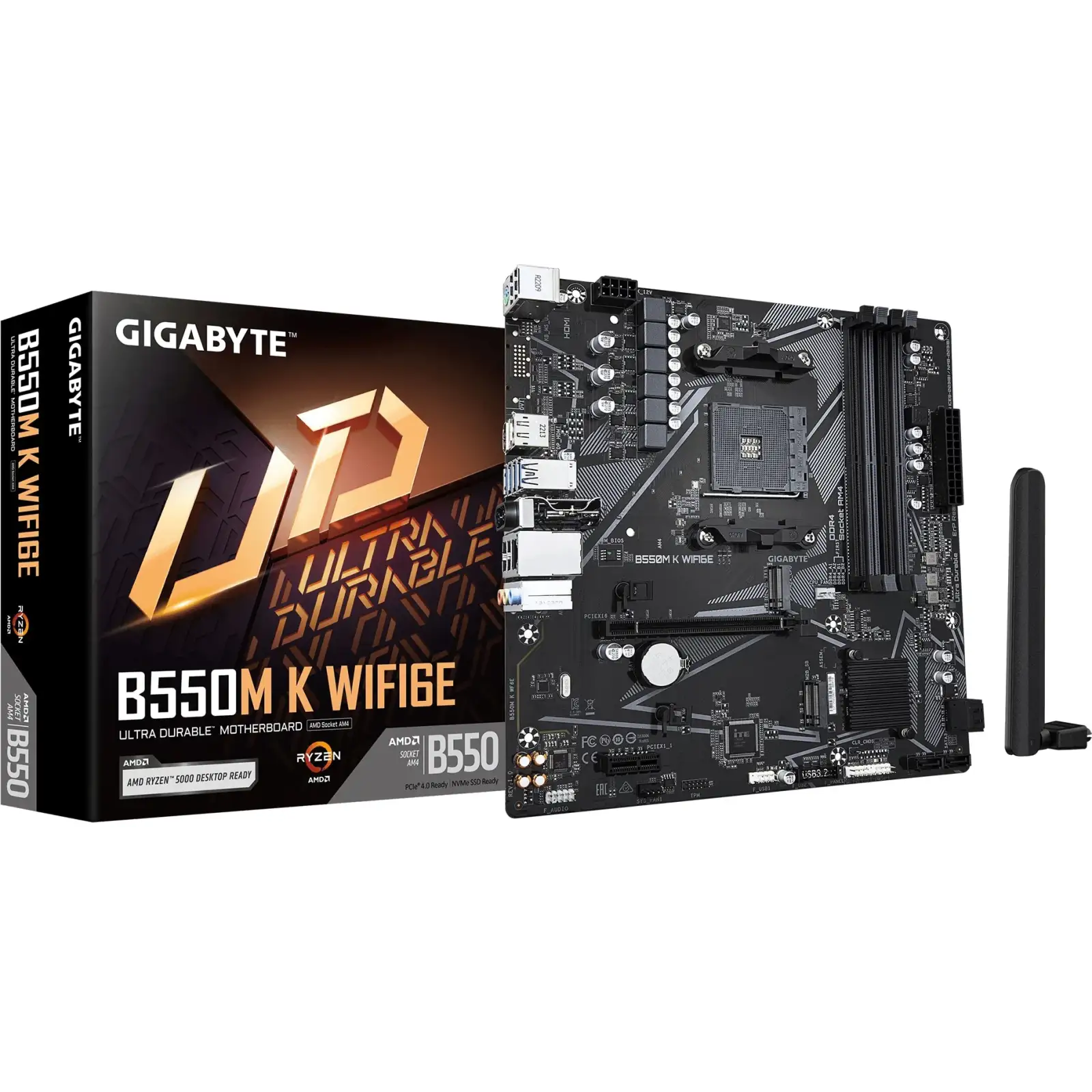 Материнская плата Gigabyte B550M K WF6E s-AM4 UA