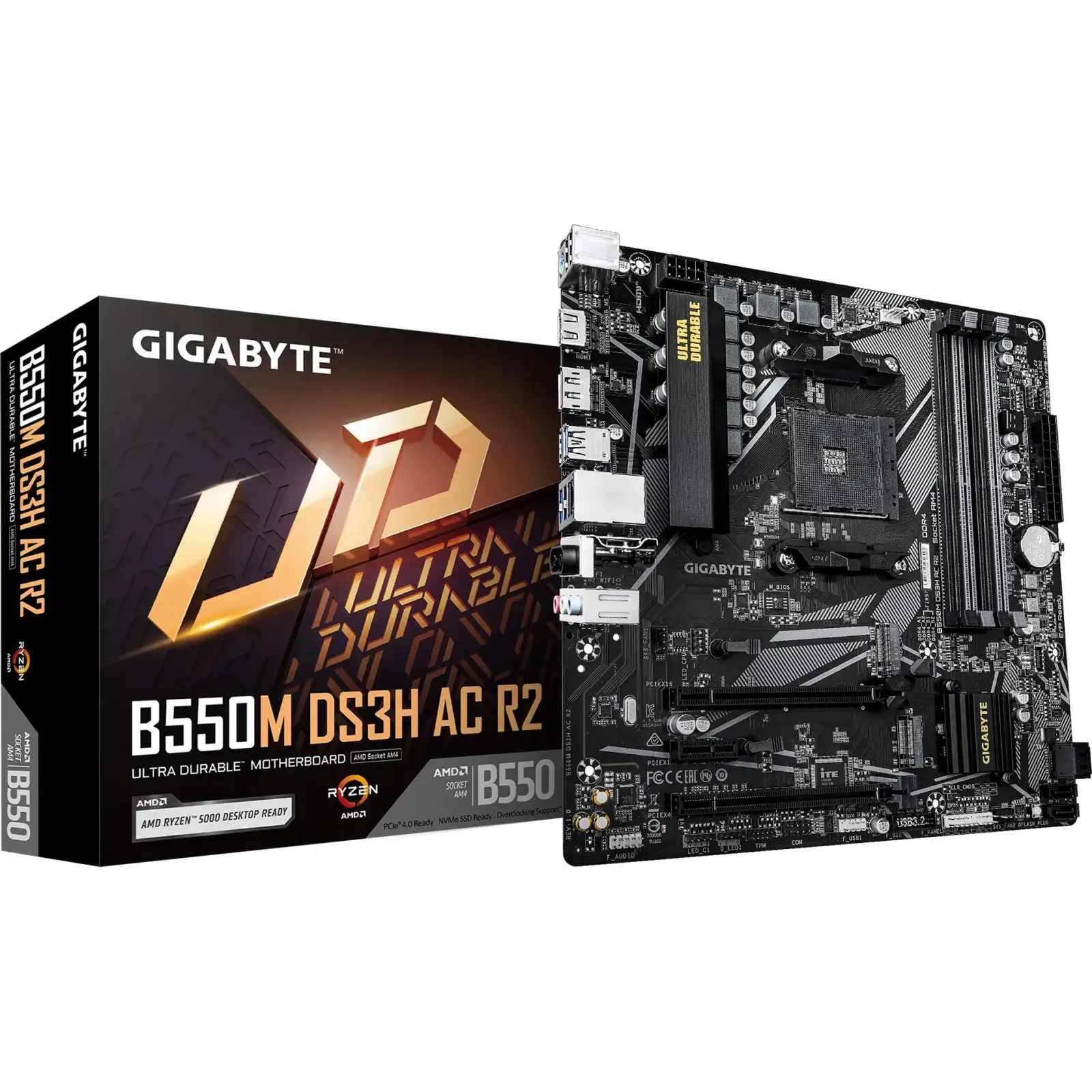 Материнская плата GigaByte B550M DS3H AC R2 s-AM4