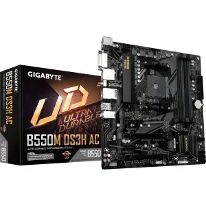 Материнская плата GigaByte B550M DS3H AC 1.7 s-AM4 UA