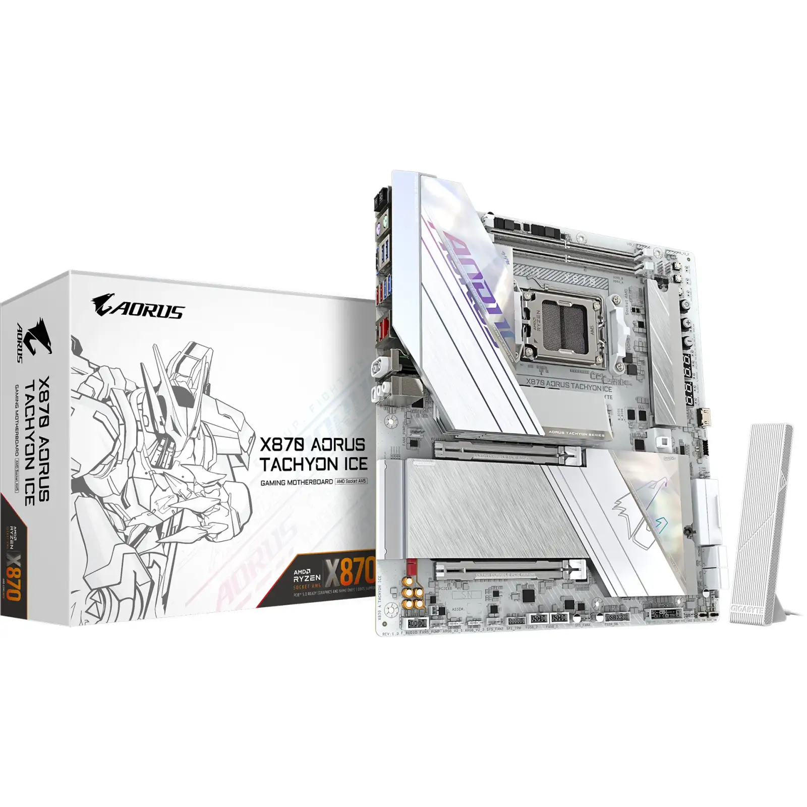 Материнська плата Gigabyte X870 Aorus Tachyon Ice s-AM5 UA