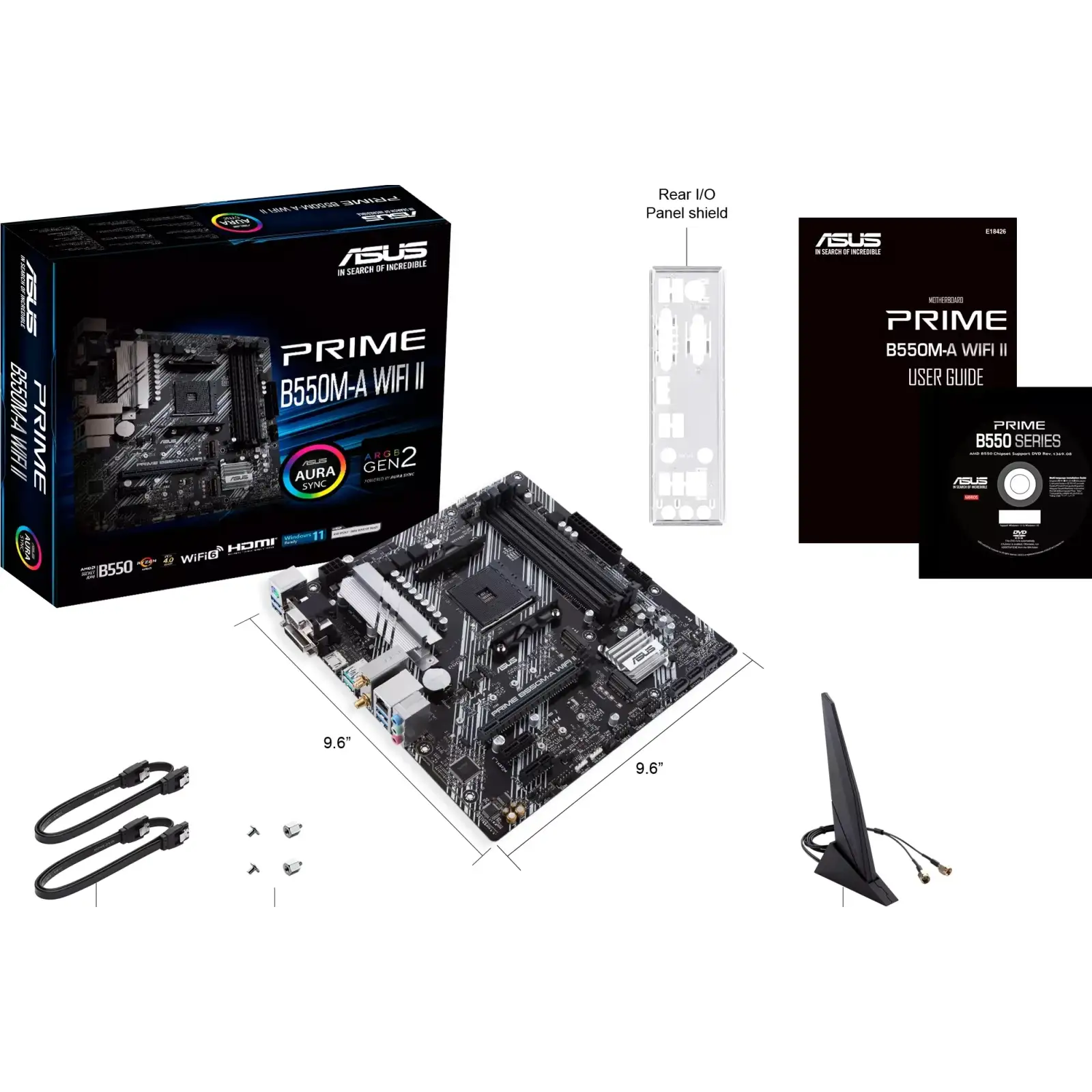 Материнская плата Asus Prime B550M-A WIFI II s-AM4 UA