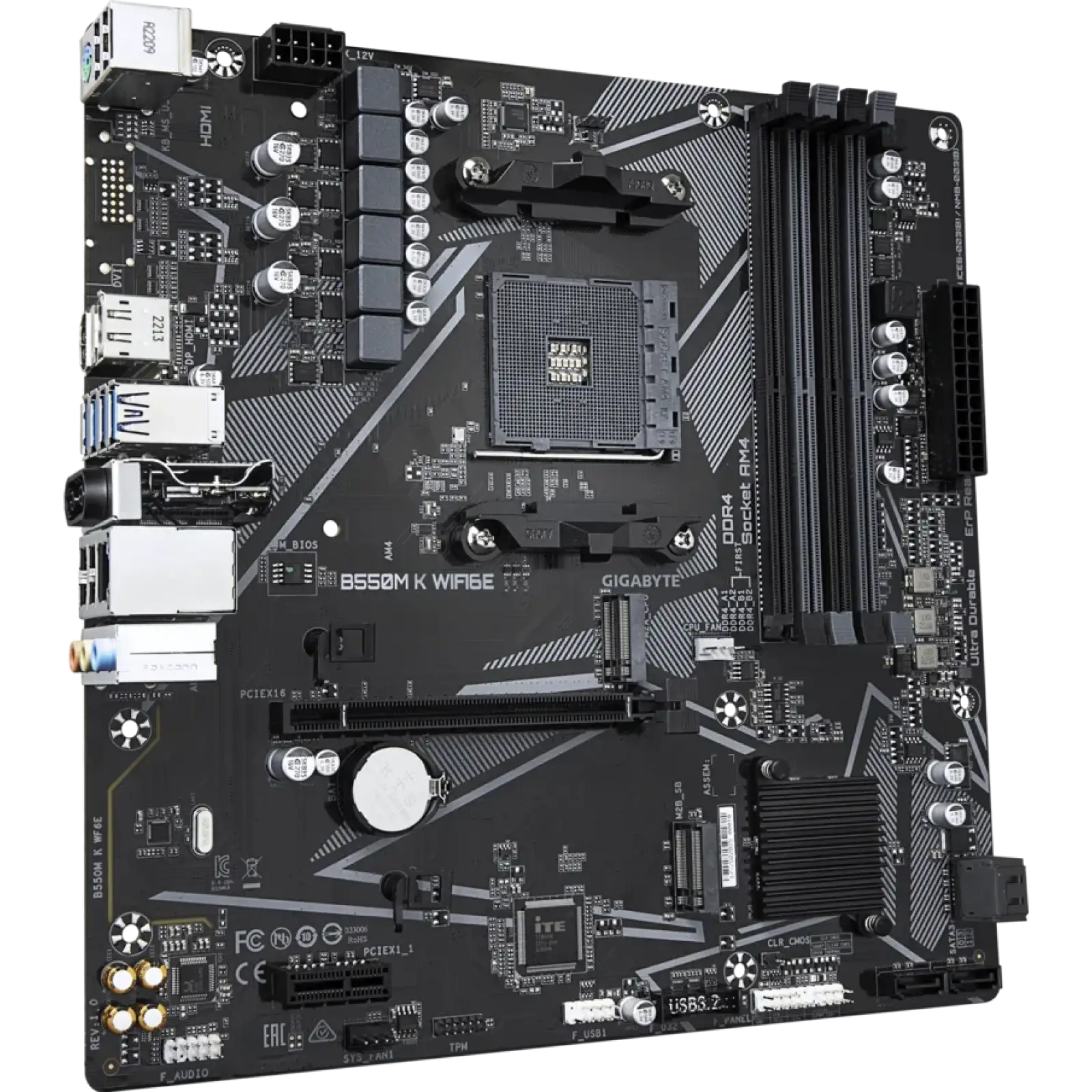 Материнская плата GigaByte B550 B550M K WIFI6E UA