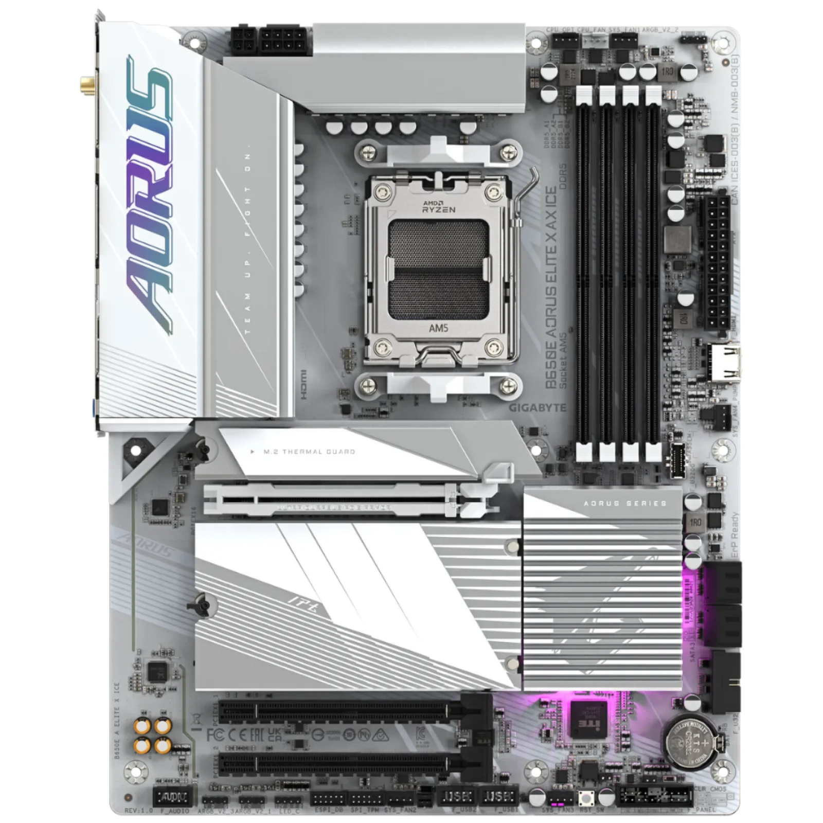 Материнська плата Gigabyte B650E Aorus Elite X AX ICE UA