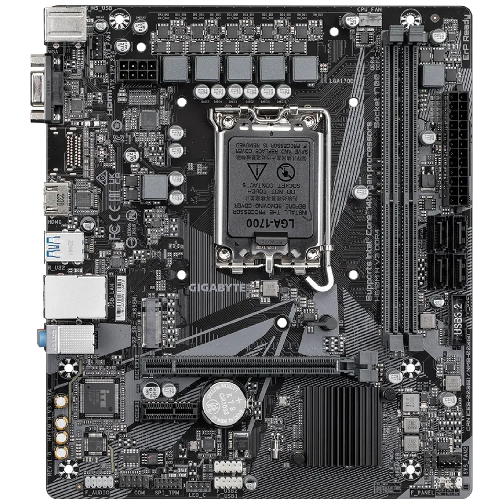 Материнська плата Gigabyte H610M H V3 DDR4 UA