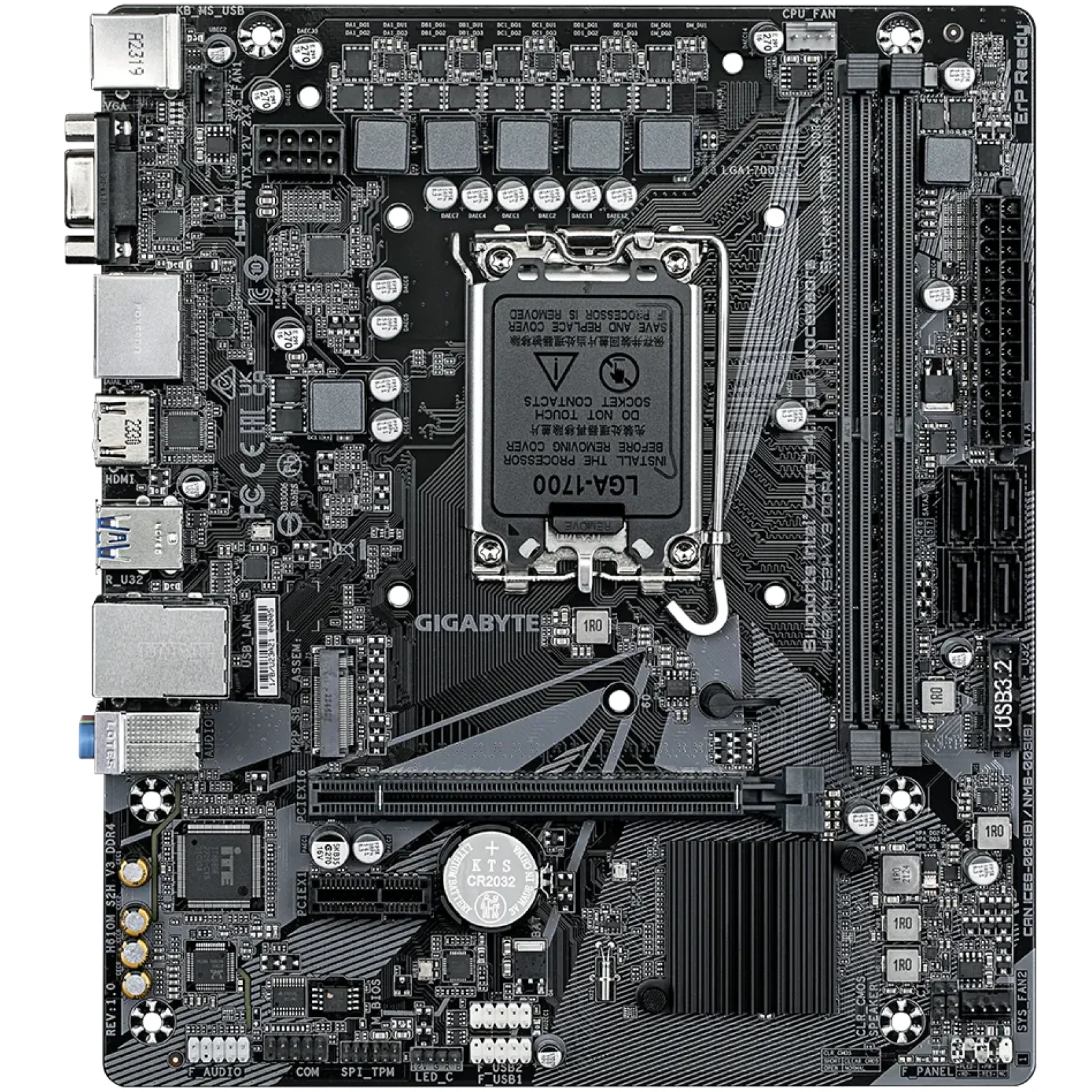 Материнская плата Gigabyte H610M S2H V3 DDR4 UA