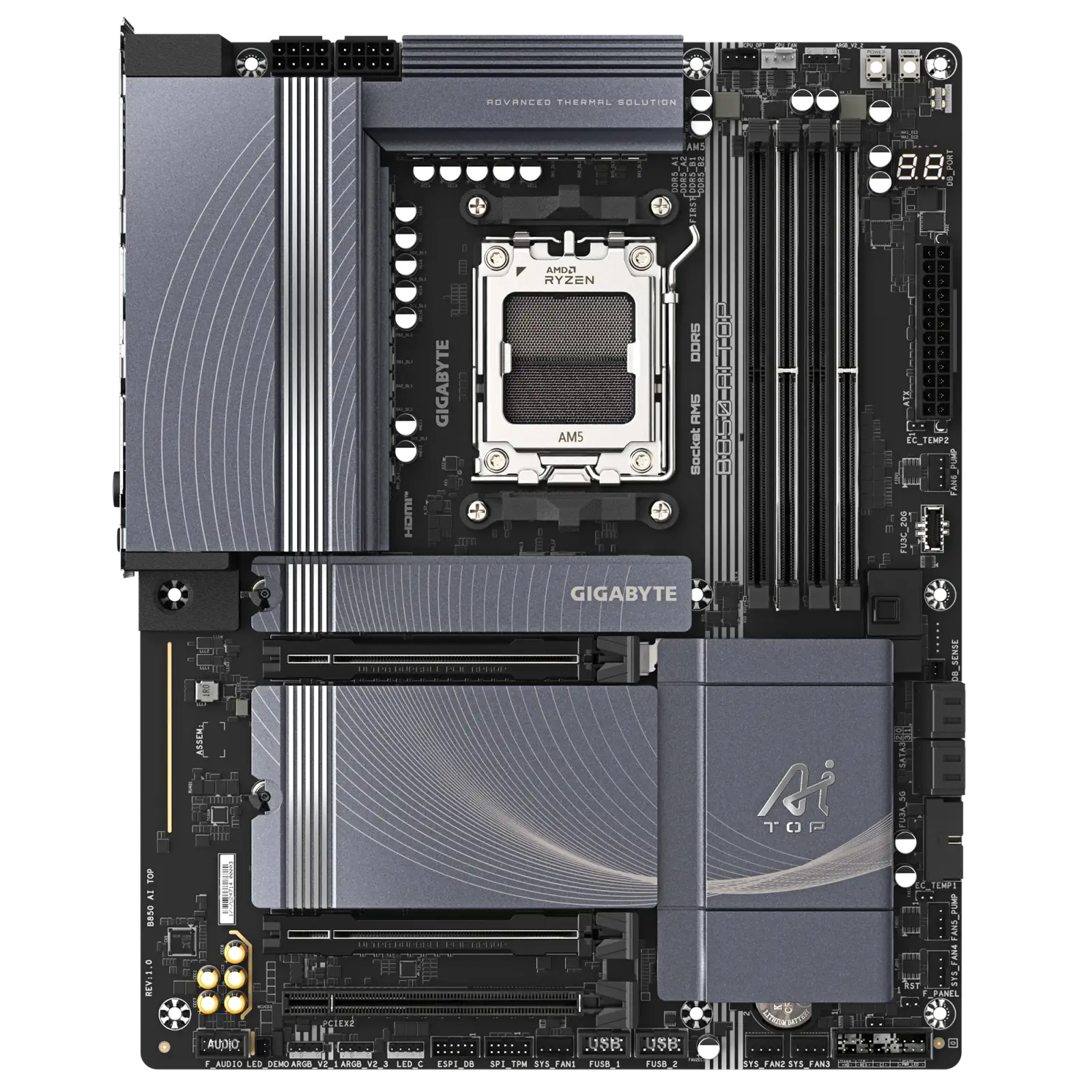 Материнська плата Gigabyte B850 AI TOP s-AM5 UA