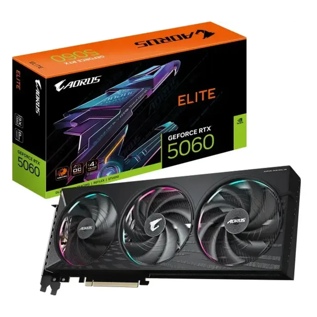 Відеокарта Gigabyte GeForce RTX5060 8GB DDR7 (GV-N5060AORUS E-8GD) UA