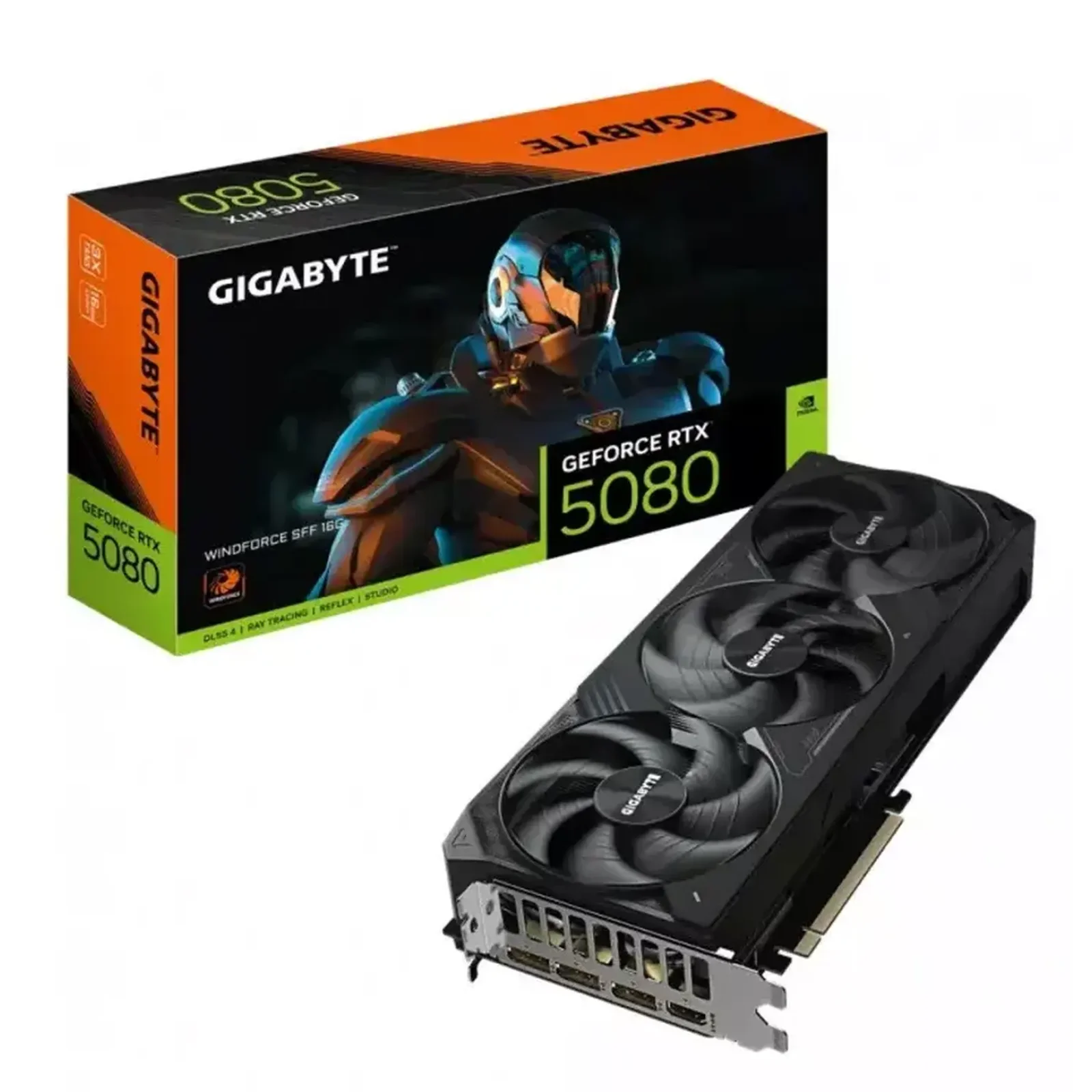 Відеокарта Gigabyte GF RTX 5080 16GB GDDR7 Windforce (GV-N5080WF3-16GD) UA