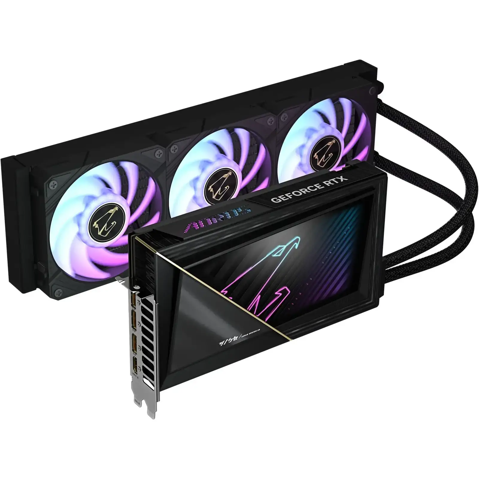 Видеокарта GIGABYTE AORUS GeForce RTX 5090 XTREME WATERFORCE 32G (GV-N5090AORUSX W-32GD)