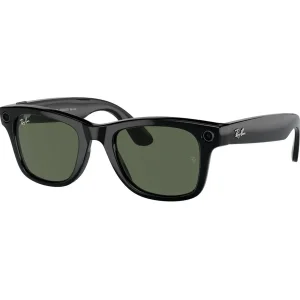 Смарт-окуляри Ray-Ban Meta Wayfarer Gen 2 Standard Shiny Black Frame / G-15 Green Lenses (RW4012 601/71 50-22)