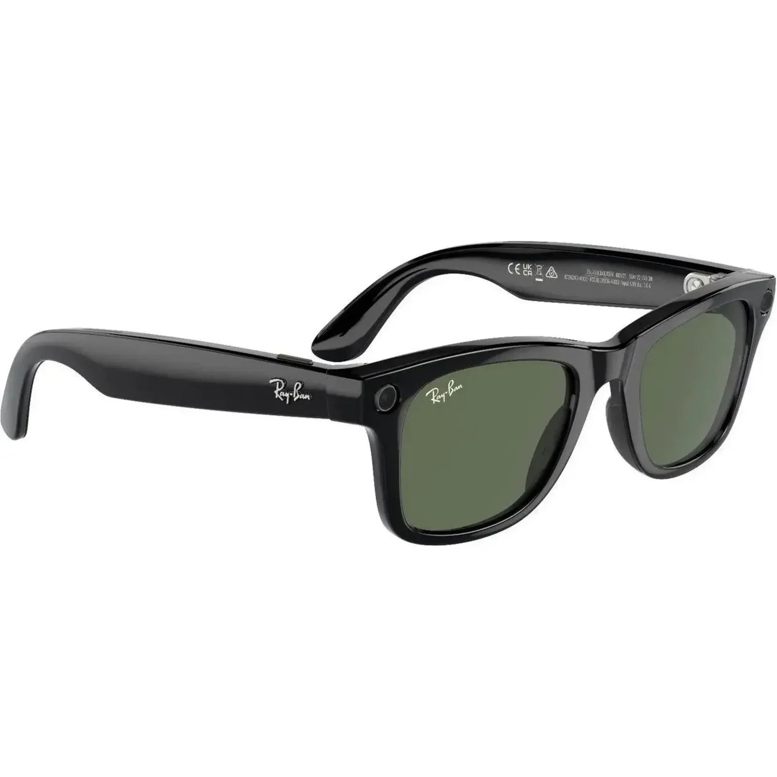 Смарт-окуляри Ray-Ban Meta Wayfarer Gen 2 Standard Shiny Black Frame / G-15 Green Lenses (RW4012 601/71 50-22)