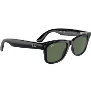 Смарт-окуляри Ray-Ban Meta Wayfarer Gen 2 Standard Shiny Black Frame / G-15 Green Lenses (RW4012 601/71 50-22)