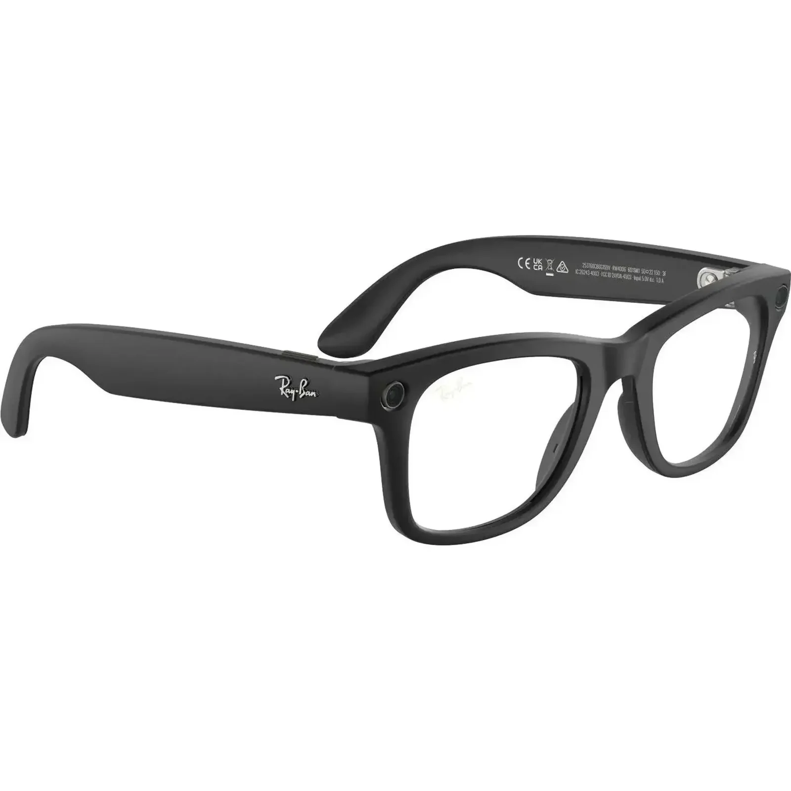 Смарт-окуляри Ray-Ban Meta Wayfarer Gen 2 Standard Matte Black Frame / Clear Lenses (RW4012 601SSB 50-22)