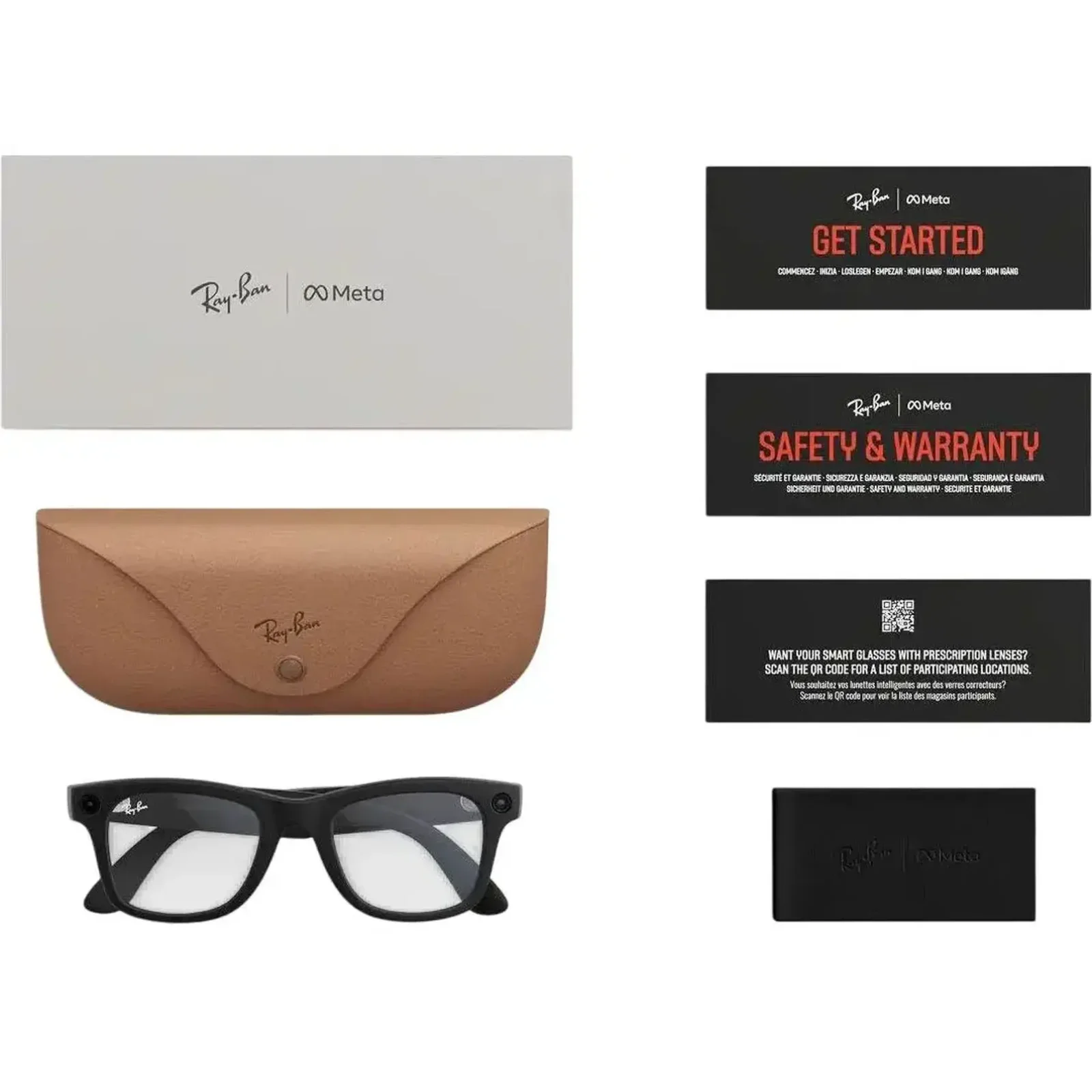 Смарт-окуляри Ray-Ban Meta Wayfarer Gen 2 Standard Matte Black Frame / Clear Lenses (RW4012 601SSB 50-22)