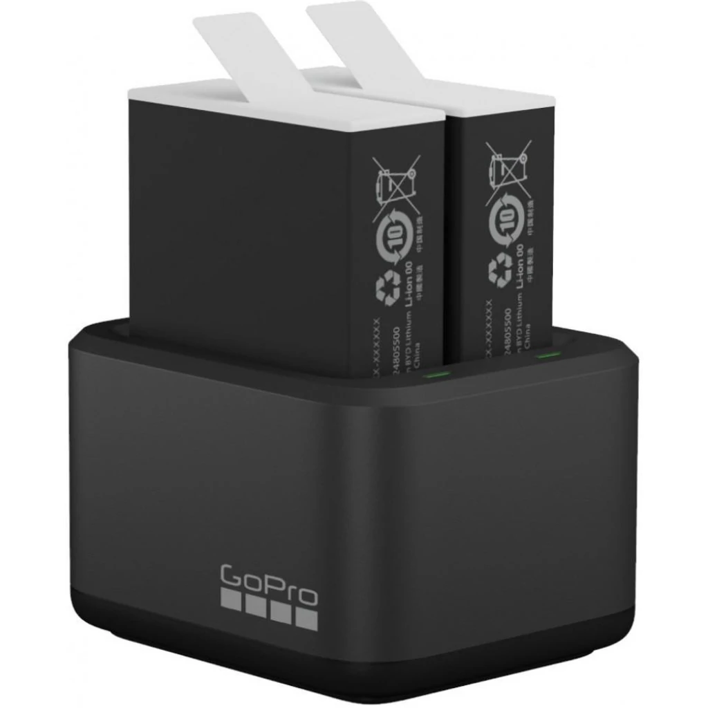 Зарядний пристрій GoPro Dual Battery Charger + 2 Batteries Enduro (HERO11/10/9) (ADDBD-211-EU)