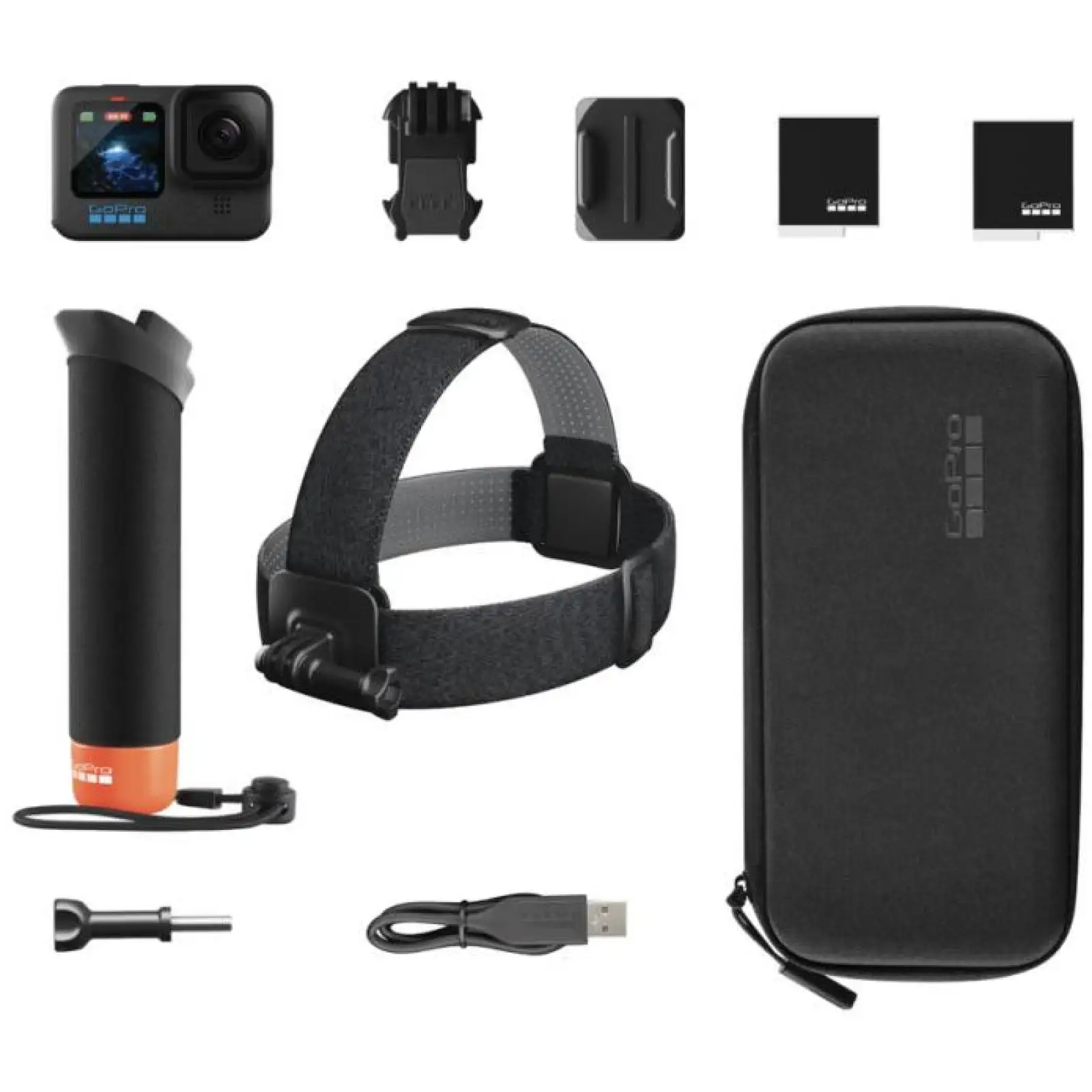 Екшн-камера GoPro HERO12 Black Black + Enduro + Head Strap + Handler Floating (CHDRB-121-RW) EU