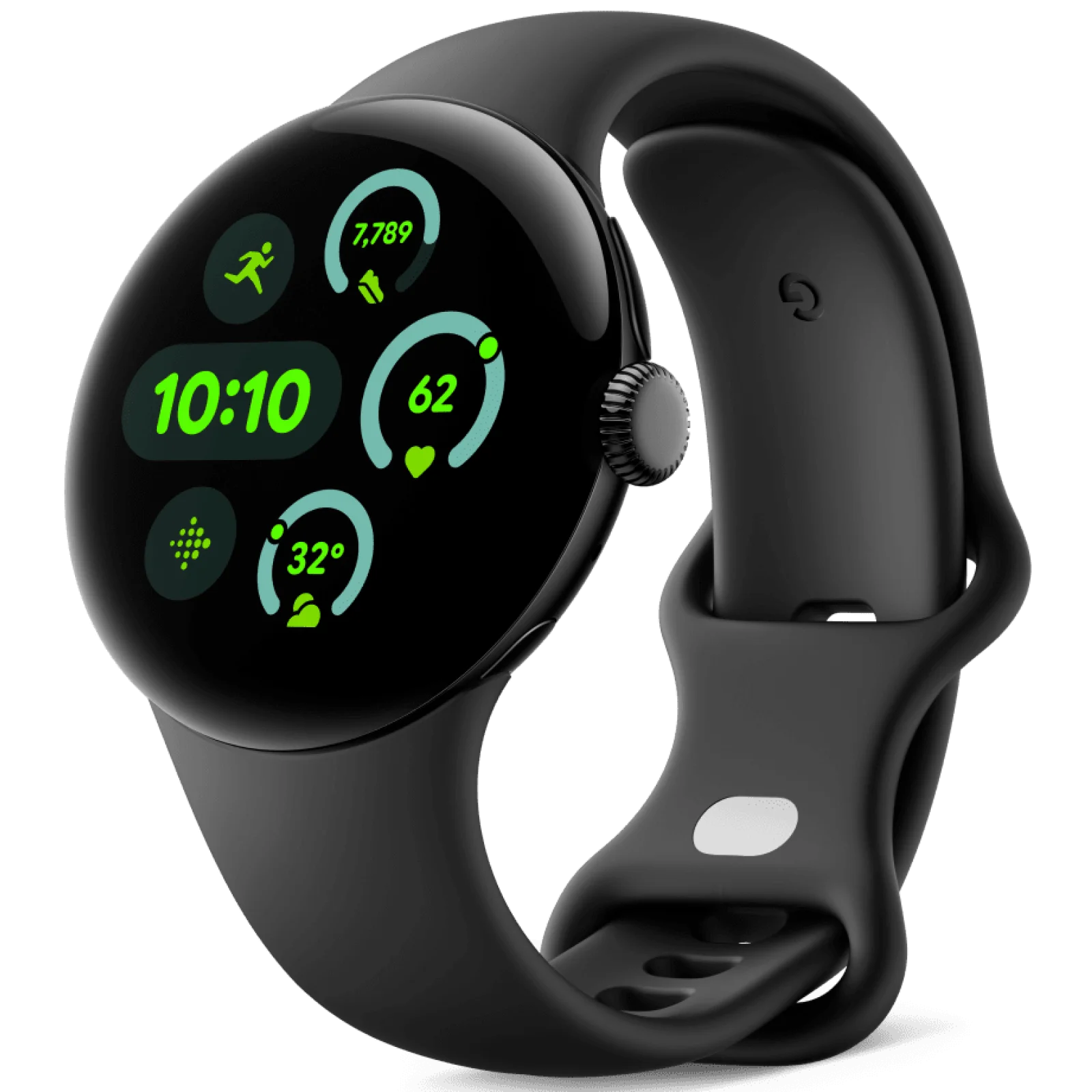 Смарт-годинник Google Pixel Watch 3 41mm LTE Matte Black Case / Obsidian Active Band (GA05744)