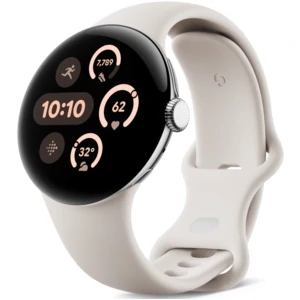Смарт-годинник Google Pixel Watch 3 41mm WiFi Polished Silver Case / Porcelain Active Band