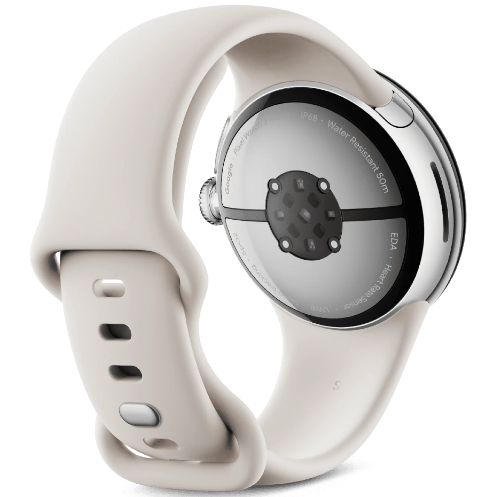 Смарт-годинник Google Pixel Watch 3 41mm WiFi Polished Silver Case / Porcelain Active Band